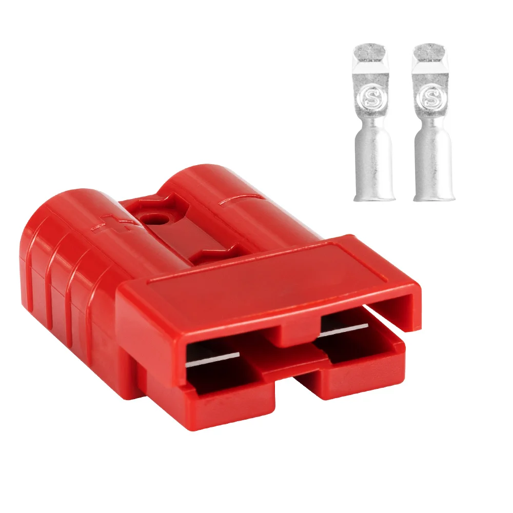 Red Waterproof 12V 24V 6AWG 50A Anderson Style Plug Connectors