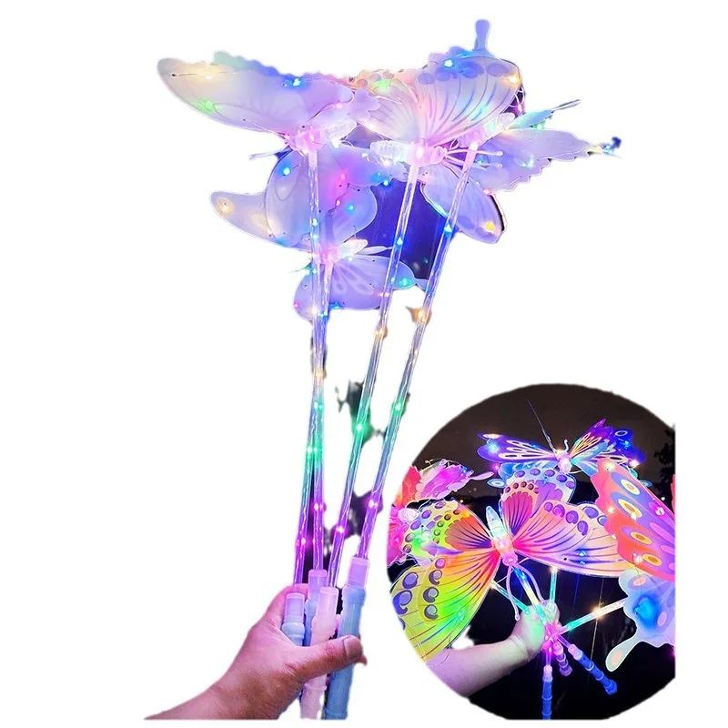 Magic Gift Glow Stick LED New Net Red Luminous Swing Butterfly Colorful Flash Handheld Luminous Stick