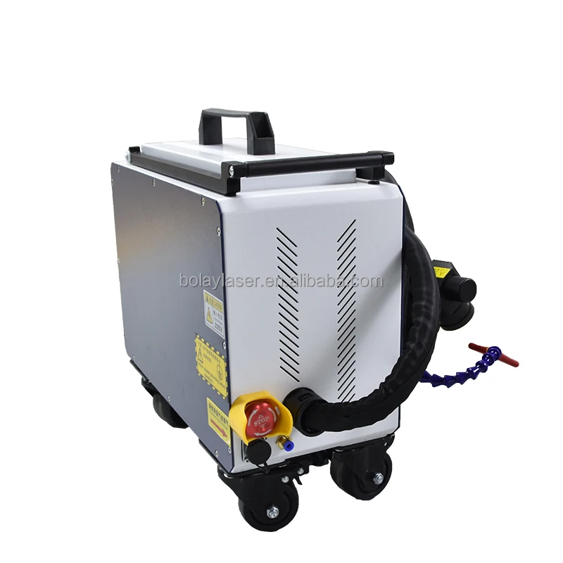 Top quality mini small size pulse laser cleaning machine 200W 100W Price for metal aluminum handheld laser cleaner  in stock