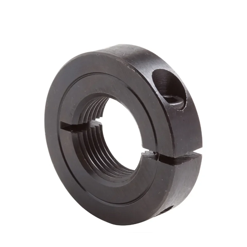 Aluminum  5/16 inch shaft clamp C 31 B Black Oxide Carbon Steel shaft collar with mounting holes