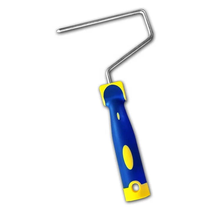 paint roller brush handle Blue and yellow rubber  handle
