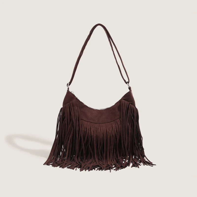 2024 French Designer Tassel Women Bags ladies custom crossbody bag out shopping handbags