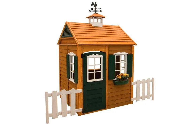 
Wooden Outdoor Playhouse for Kids customized made wood house 