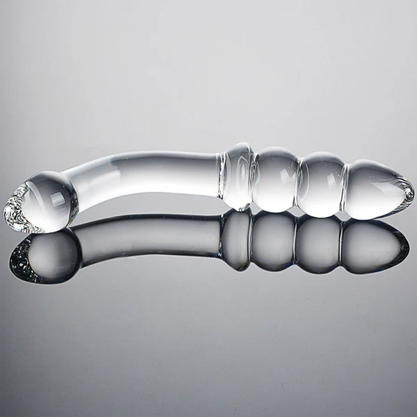 
Crystal women g spot massager sex toy glass dildo for vagina and anal plug 