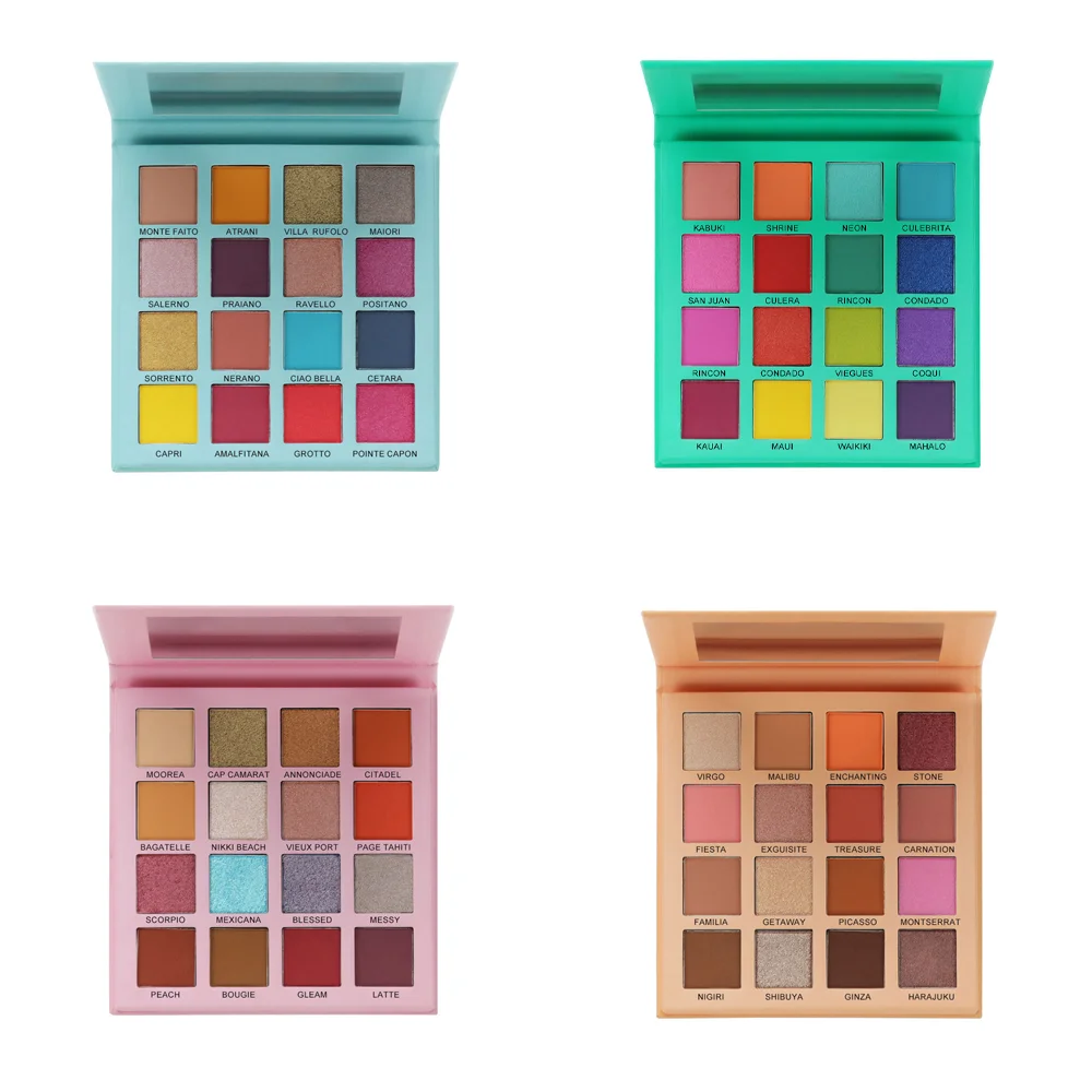 Matte Eye Shadow Palette Custom Black Cruelty Free Eyeshadow Palette Book Round Vegan Any Lady Private Label Eyeshadow Palette