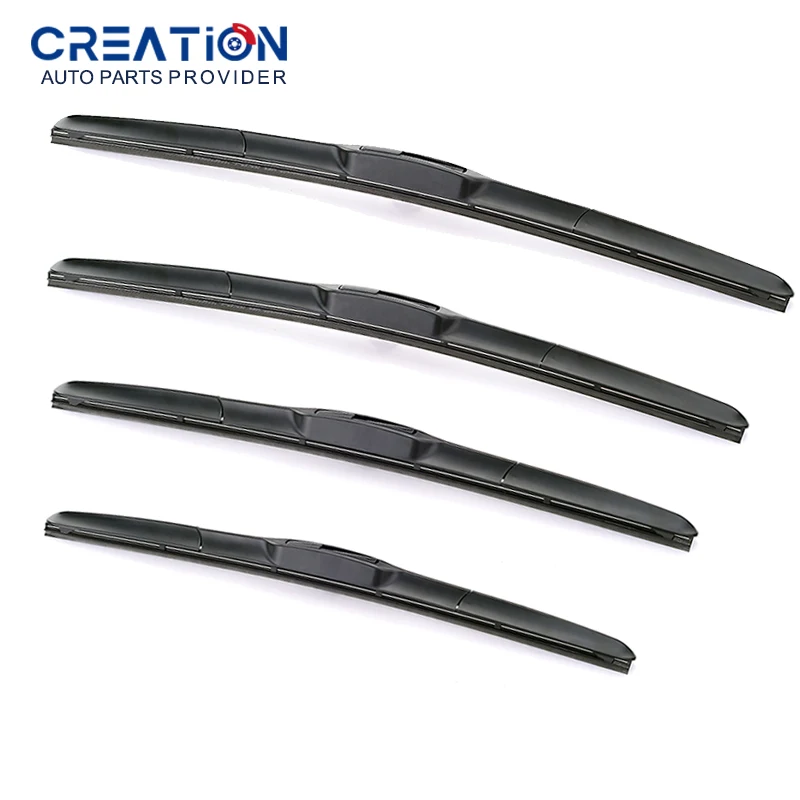 Factory  Wholesale Auto Front windshield Soft   Three Section Hybrid Type Windshield Wiper Blades For Toyota 14 To 26 Inch