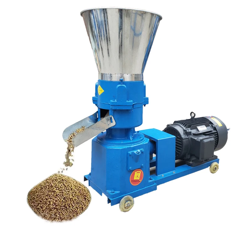 small mini electric animal cattle duck horse boiler goat rabbit chicken pig hay grass balanced feed pellet machine