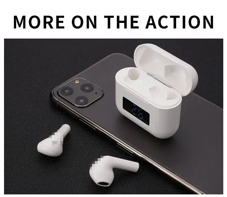 2021 Wireless earbuds BT 5.0 Pro8 TWS Earphones LED screen with charging case Noise Cancelling Wireless headset TWS sensor