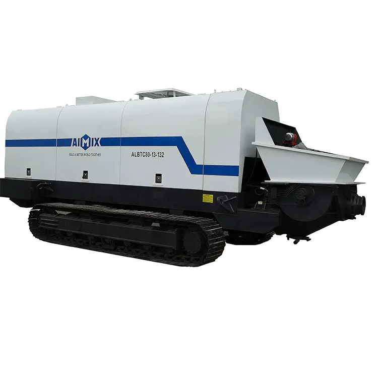 Aimix track concrete pump ready mix concrete mixer pump