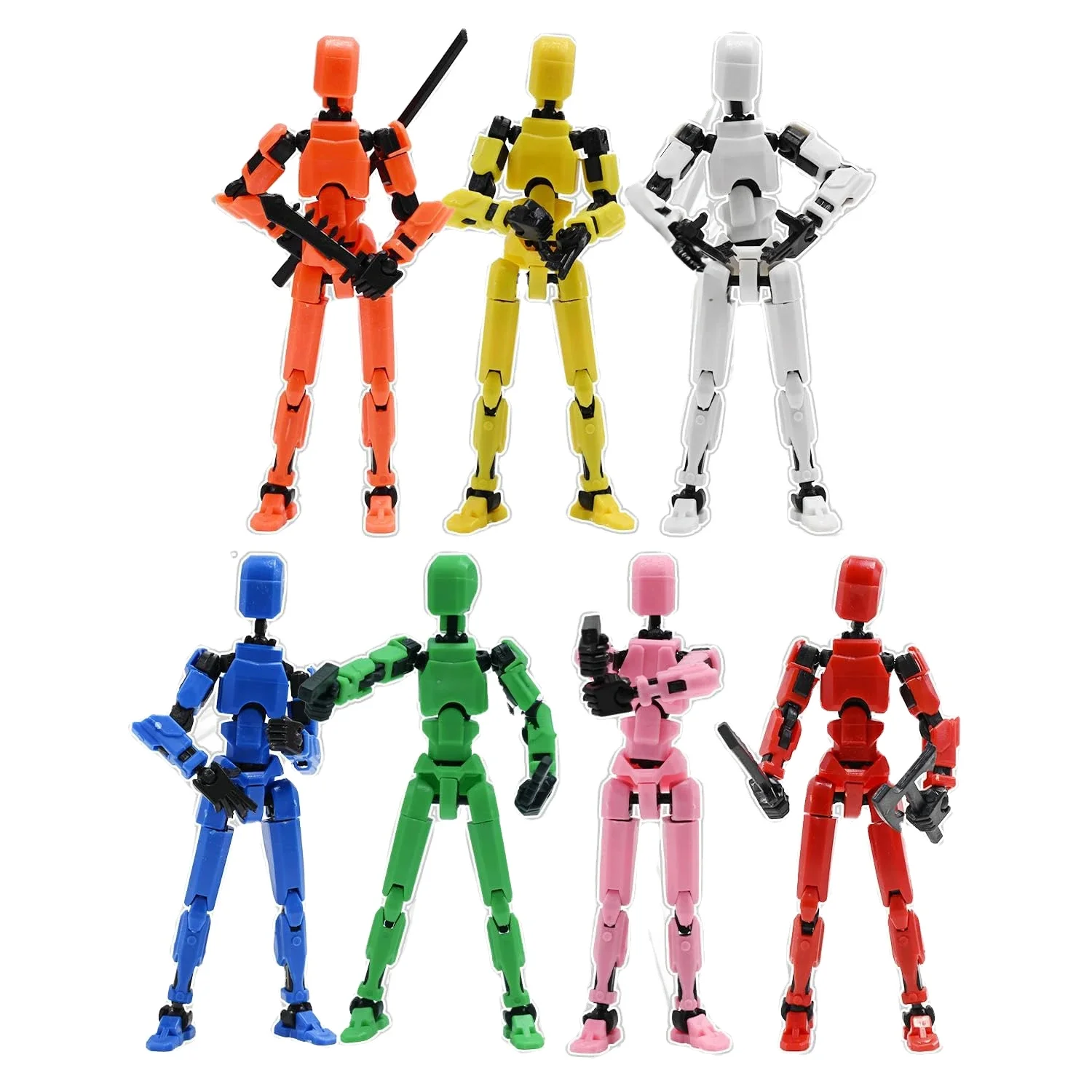 Lucky 13 Full Joint Mobile Doll Soldier 3D Printing Dummy Toy DIY Decompression Toy