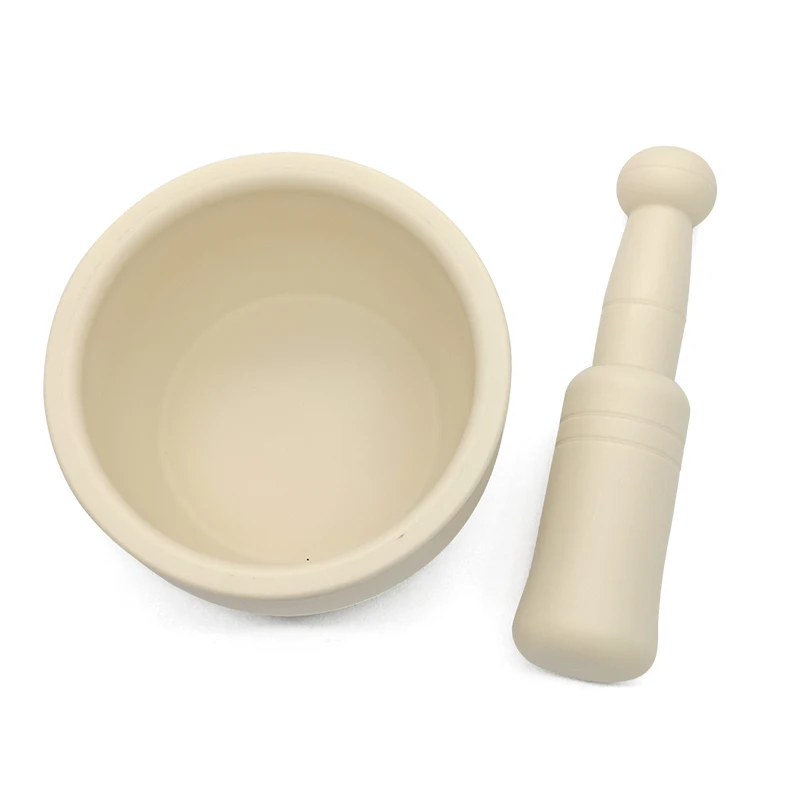 Plastic PP home kitchen use manual tamping Grinding Bowl pestle and mortar
