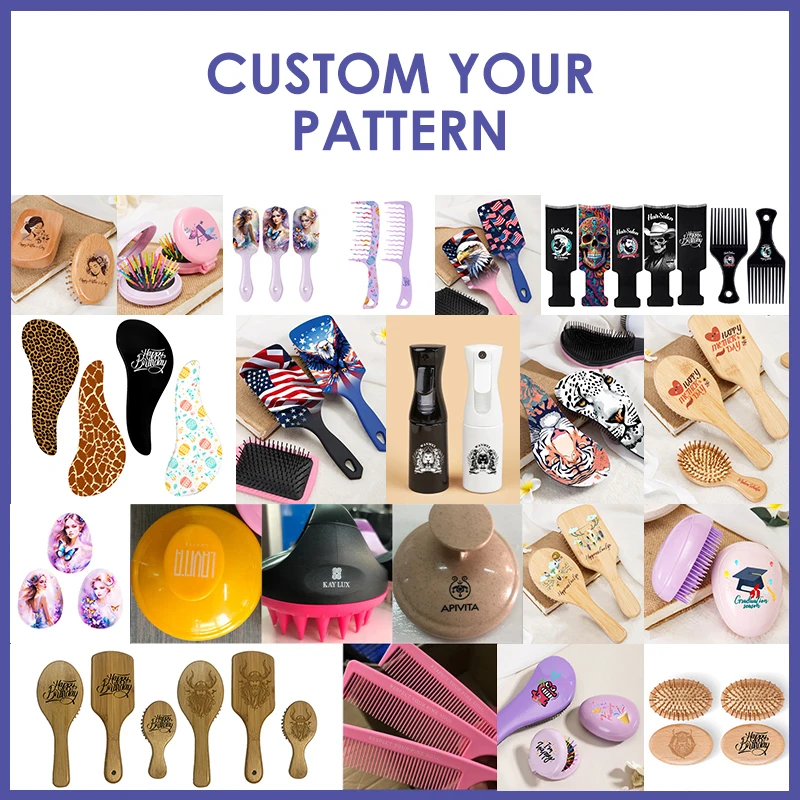 Dry and Wet Dual Hair TPE Wash Comb shampoo Brush Wet Massage Comb Hairs calp Massager Detangling Brush hair Brush Custom Logo