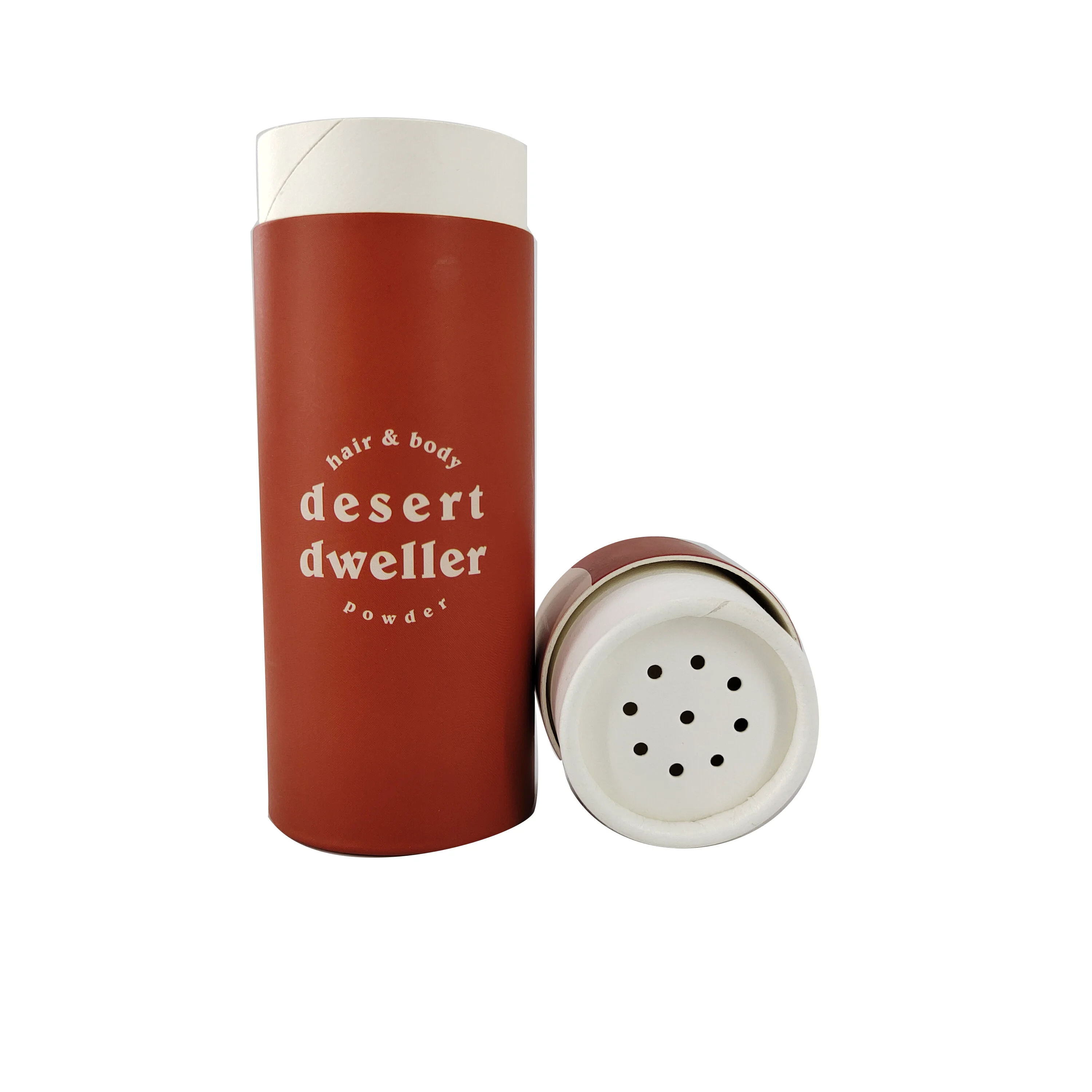 Kraft Material Small Salt Spice Shaker Paper Tube Cylinder Box Recycled Mass Production Natural Cosmetics Packaging Custom Color