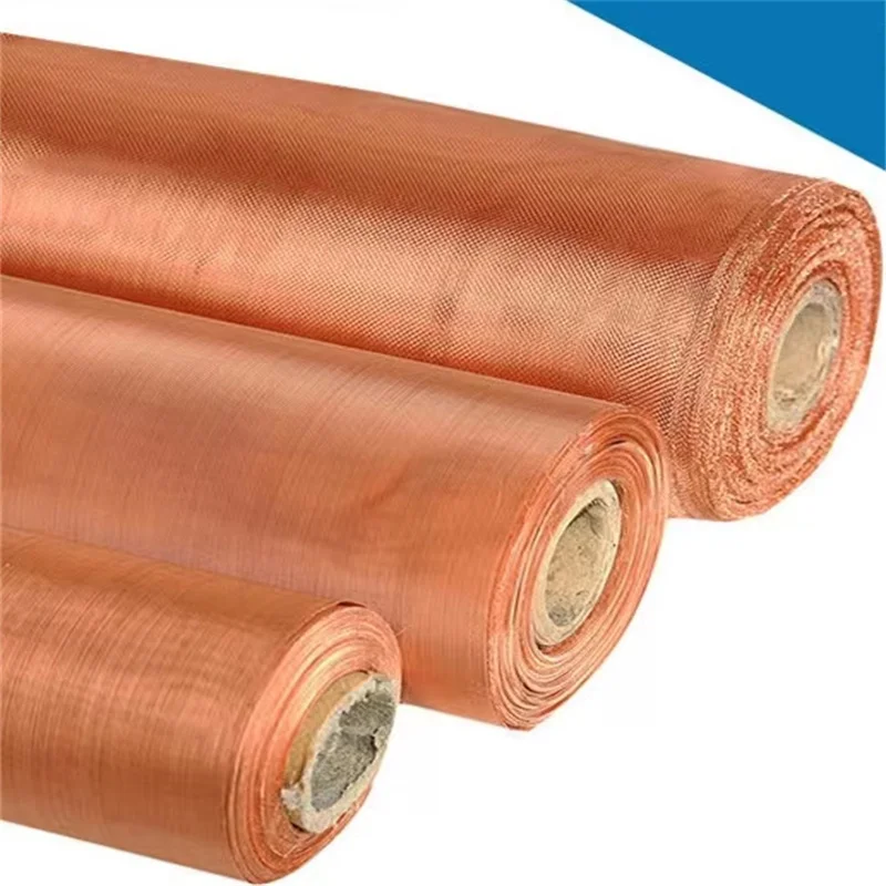 150 200 250 300 mesh red copper wire mesh 100 75 60 50 microns weave copper fabric