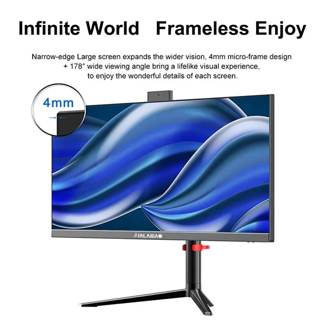 Custom High Quality Pc Desktop 30 Inch All-in-One Computers Gaming PC Full Setup GTX 1050 Ti Aio Pc Computer