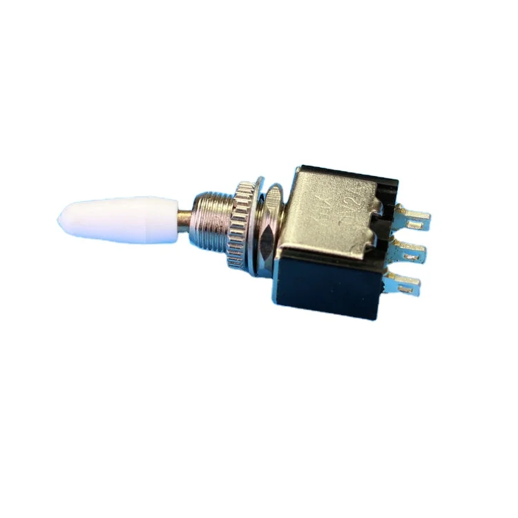 6MM Mini Electronic Green Toggle switch ON-ON 3PIN SPDT Solder terminal Locking 3A 250VAC 6A 125VAC Marine 3 Pin Toggle Switch