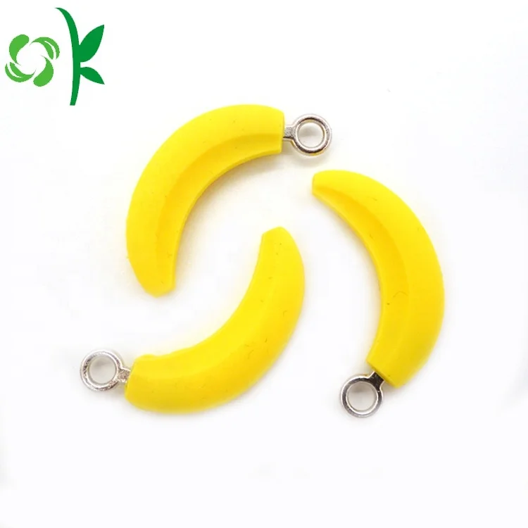 OKSILICONE высокое качество индивидуальная силиконовая застежка-молния банан мягкая молния голова индивидуальный логотип