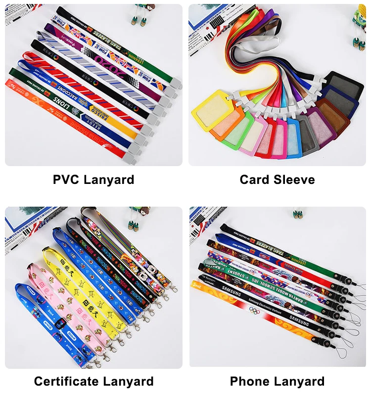 Promotional Custom Polyester Lanyard Wholesale Sublimation Promotional Lanyard Sport Lanyards With Custom Logo