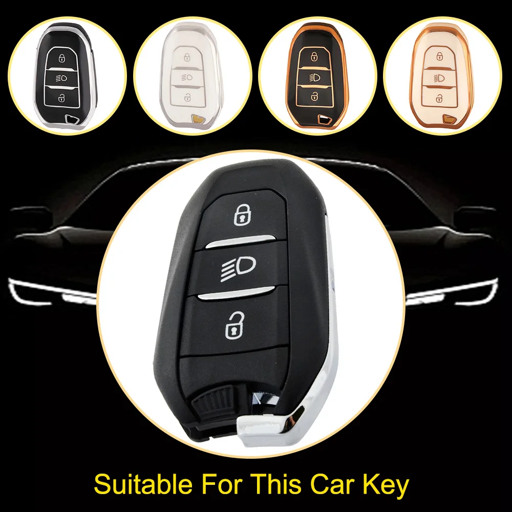 Innofit PUC2 Wholesale Low MOQ Car Key Case TPU For Peugeot 5008 508 New Style Wear Resisting Good Price