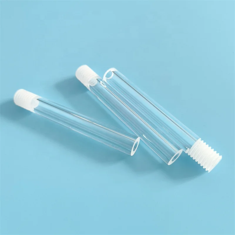 Threaded Quartz Glass Tube For Laboratory Equipment With Thread