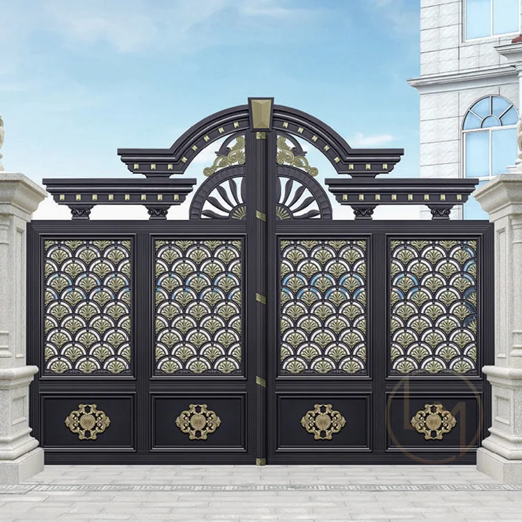 20 years manufacturer  aluminum main doors/entrance gates with automatic intelligent operators Drivewy Designs