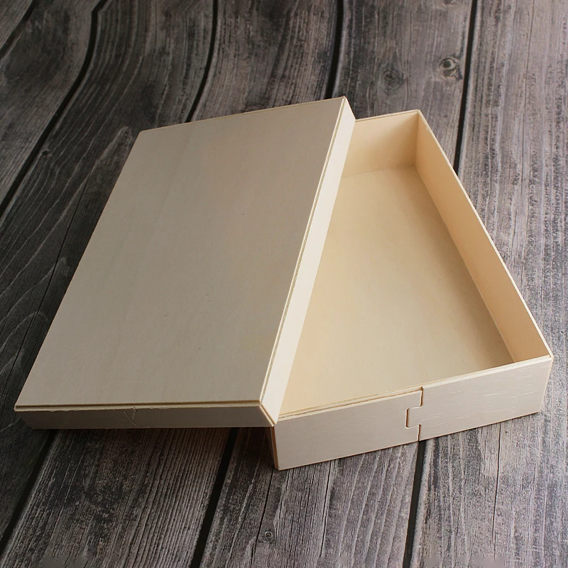 Unfinished Wooden To Go Cheese Meats Platter Box Takeout Gourmet Grazing Box With Wooden Lid