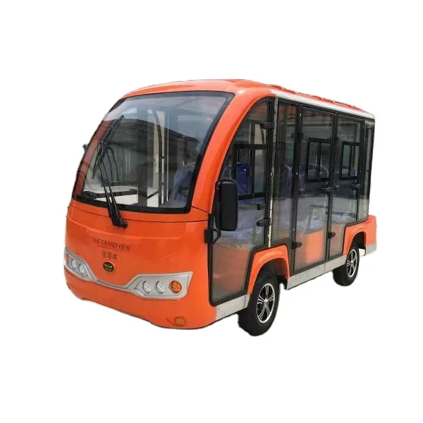 
8 Seat battery power electric tourist bus sightseeing car with door 