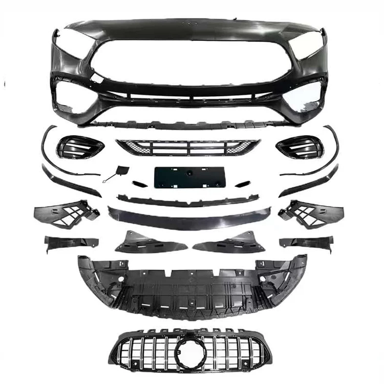 W177 2019-2021 A45s style front bumper rear diffuser body kit for Mercedes Benz A class car