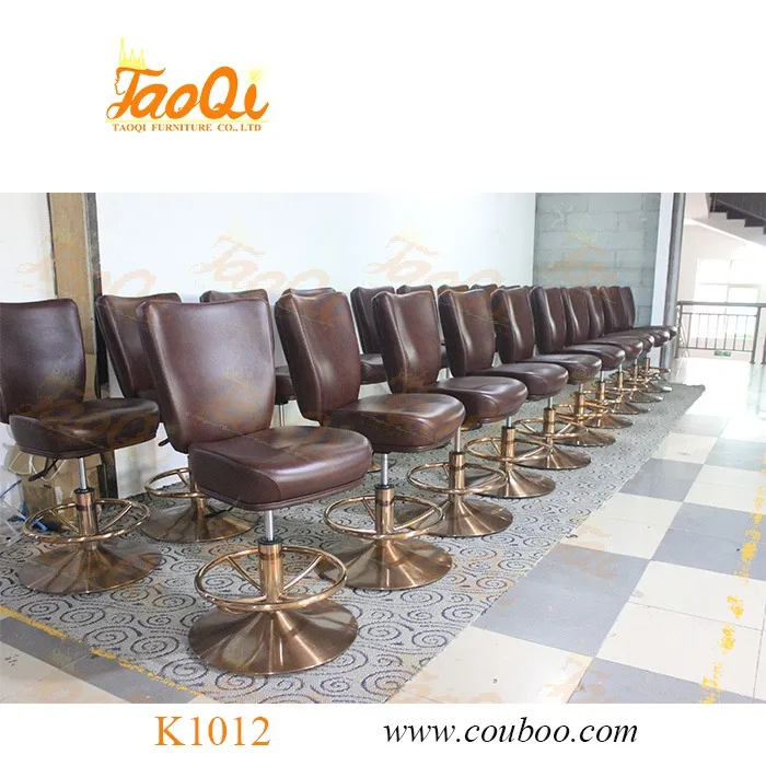 K1012 Hot Sell Barstools Swivel Bar Chair Adjustable Stainless Steel Poker Slot Machine Roulette Club Modern Casino Chair