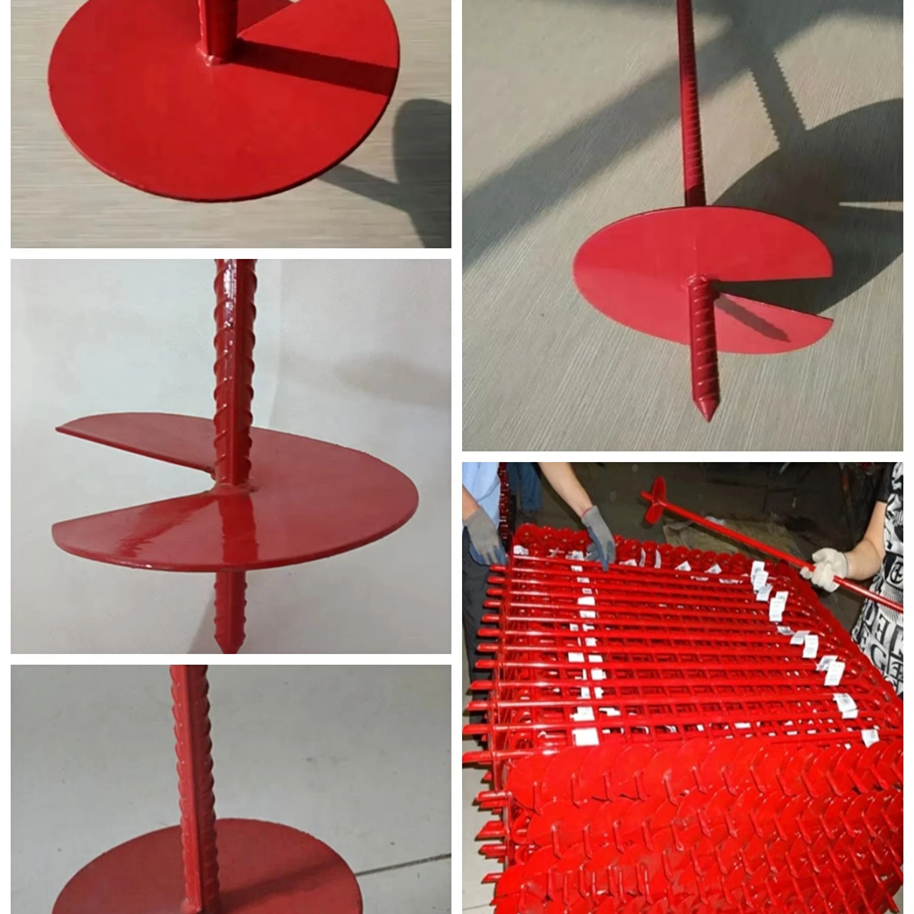 Powder Coated Helix Ground Earth Auger Anchor