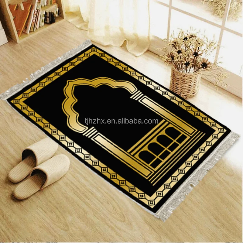 Sajadah Polyester Machine Made Adult Kids Educational Islamic Muslim Prayer Mat