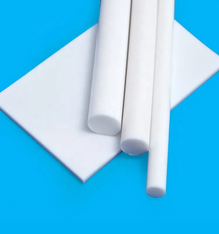 Glass Fiber Filled Virgin White PTFE Plastic Sheet/Rod
