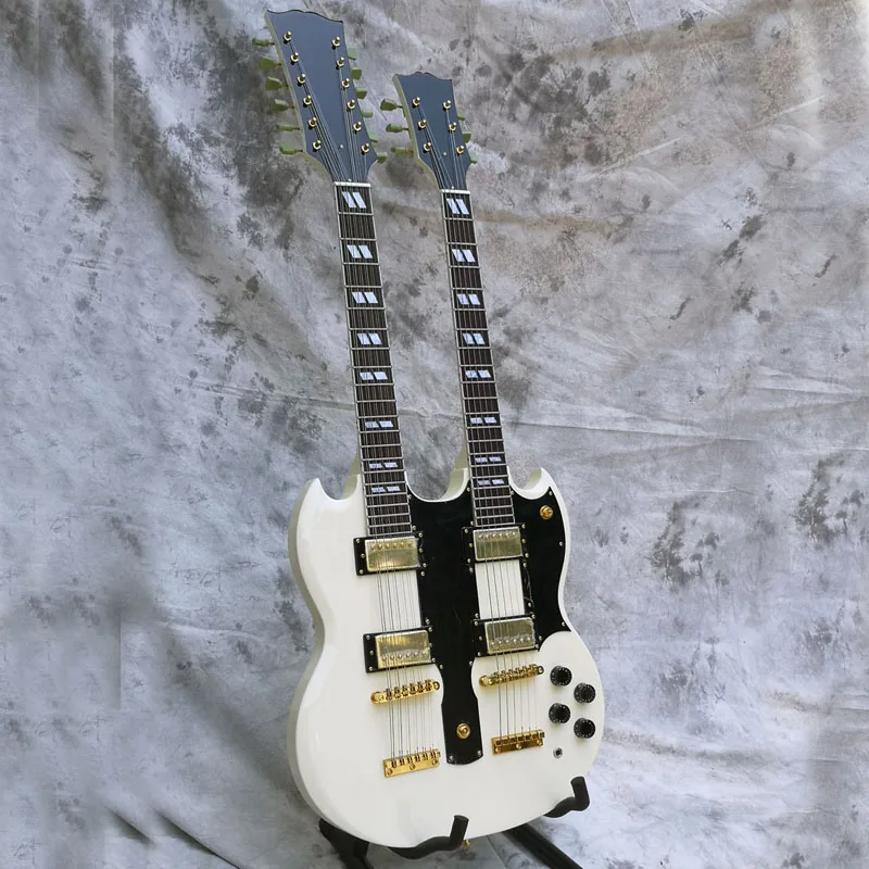 Electric Guitar Double Neck Guitar  6&12 Strings Mahogany Body