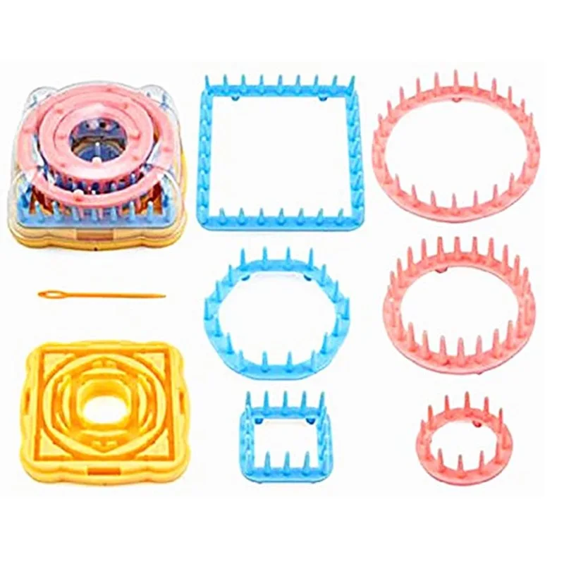mini round hand pom pom maker for ball weaving diy knitting loom