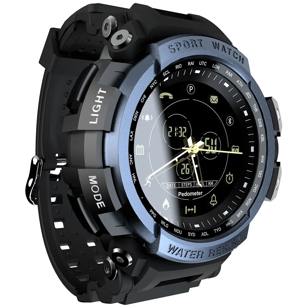 MK28 Sports Smartwatch BT 4.0 Call Message Reminder Wristwatch 5ATM IP68 Waterproof Smart Bracelet Watch