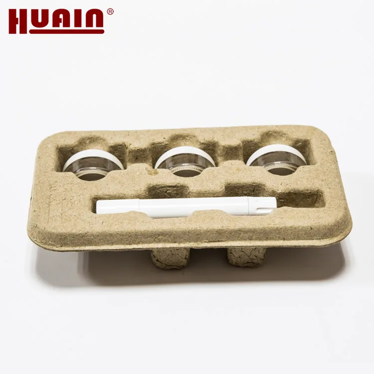 Molded Pulp Paper Biodegradable Molded  Pulp Corner Protector Packaging Tray