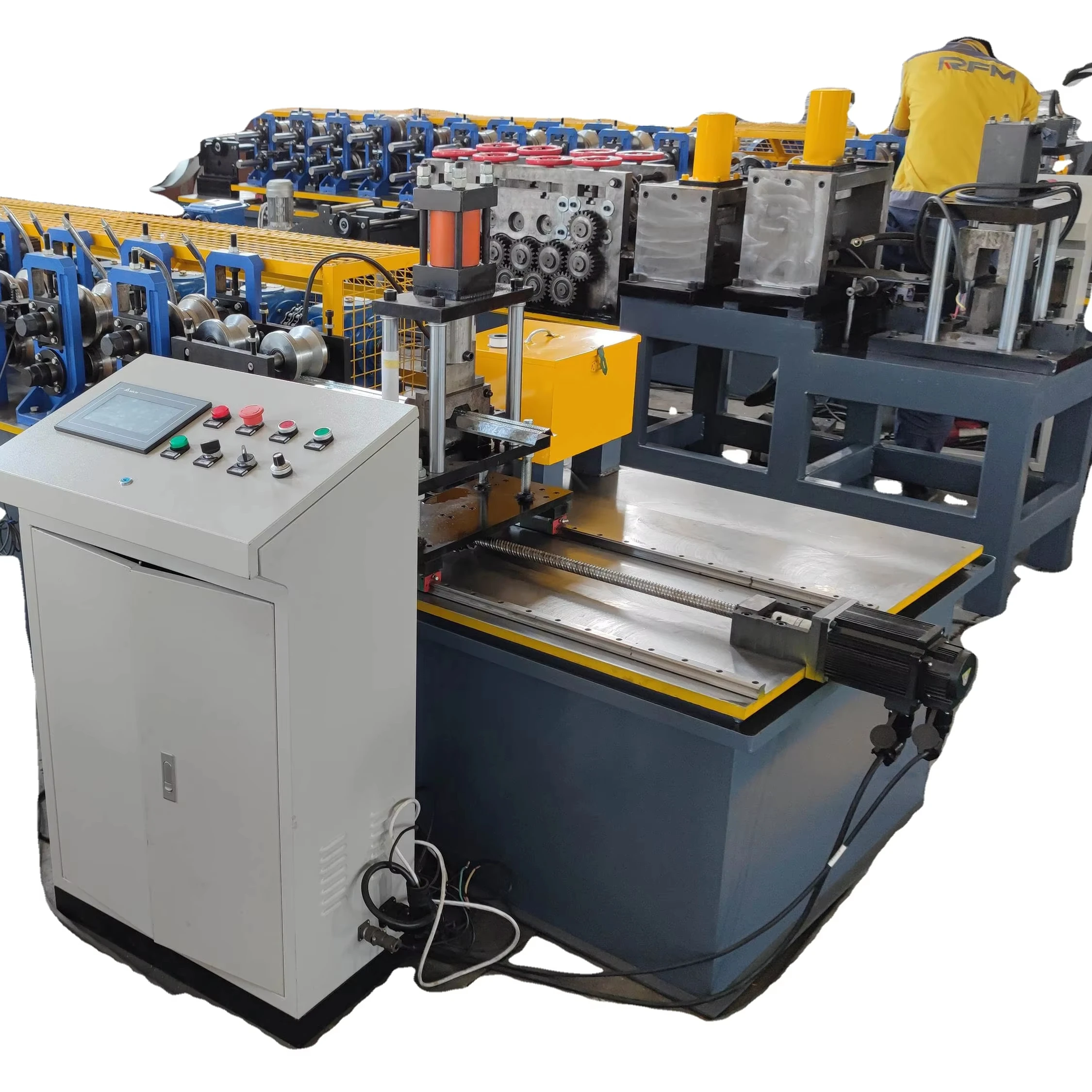 Customized Automatic Omega Profile Light Gauge Steel Channel Frame Roll Forming Machine Supplied Core Components Motor gear box