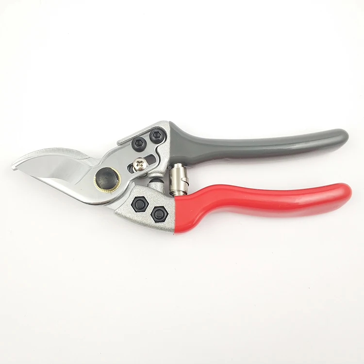 custom logo easy grip steel pruning shears with safety lock for gardener and camper