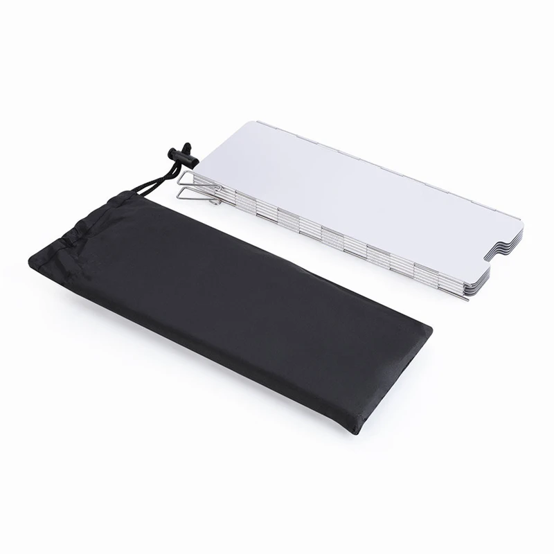 10 plates Foldable aluminum Camping picnic Cooker Gas Stove Wind Shield Screen for out door camping