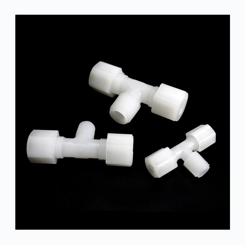 Заводская оптовая продажа PVDF мужские футболки 1/4*1/8NPT пресс-фитинг трубы