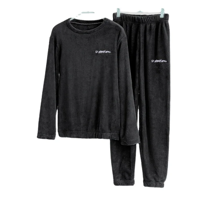 Design Luxury Super Soft Custom Women Men Flannel Sherpa Fleece Pajamas Two Pieces Sleepwear Pajamas Set For Home