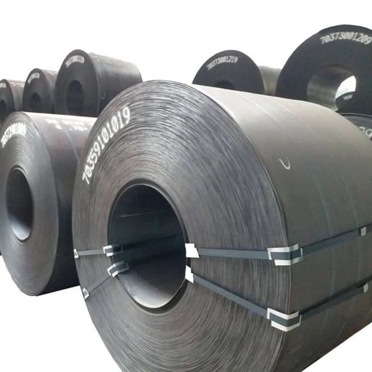 Chinese manufacturer SS400 Q235 Q345 MS iron black sheet metal hot rolled carbon steel coil