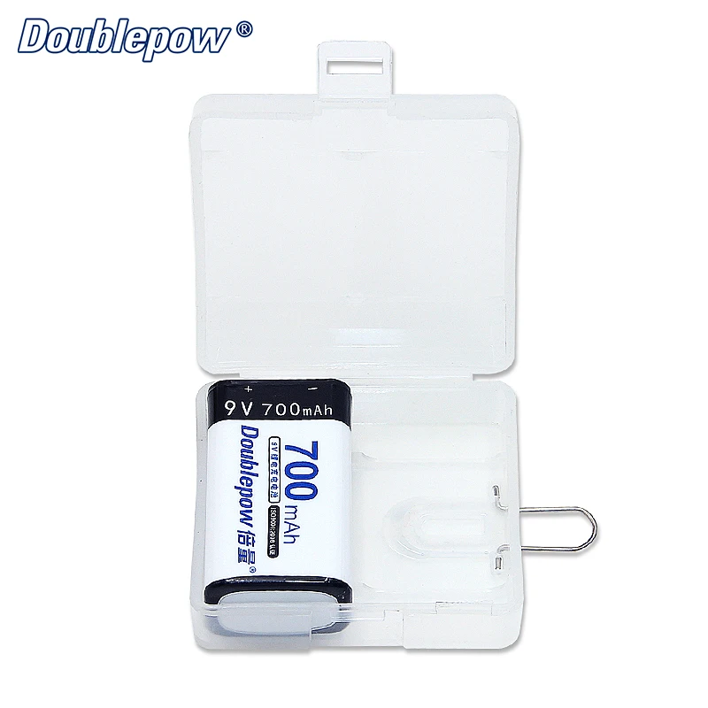 9V Li-Ion Rechargeable Emergency Battery 700mAh Low Self-Discharge Square Consumer Electronics Power Tools Golf Carts submarines