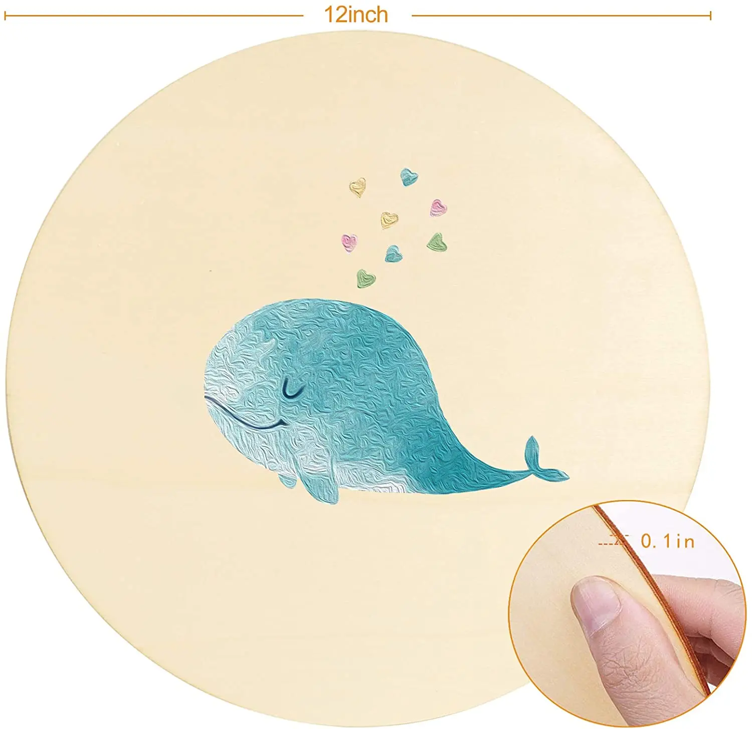 widely used Circle Wood Pieces Blank Round Ornaments Wooden DIY Craft Project Decoration Laser Engraving Wood Circles