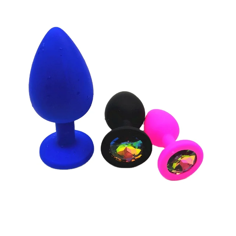 OEM ODM Factory customized high quality silicone rubber anal massage plugs Posterior rubber  anal plug