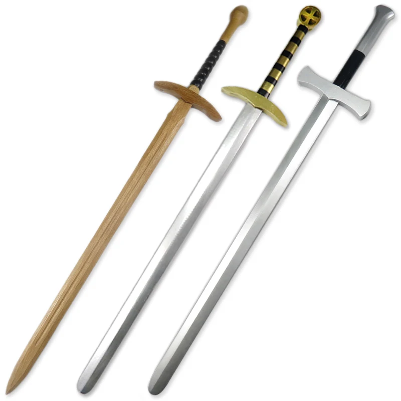 Outdoor playing sports game Knight Wood Sword For Children Cosplay Boy Toys