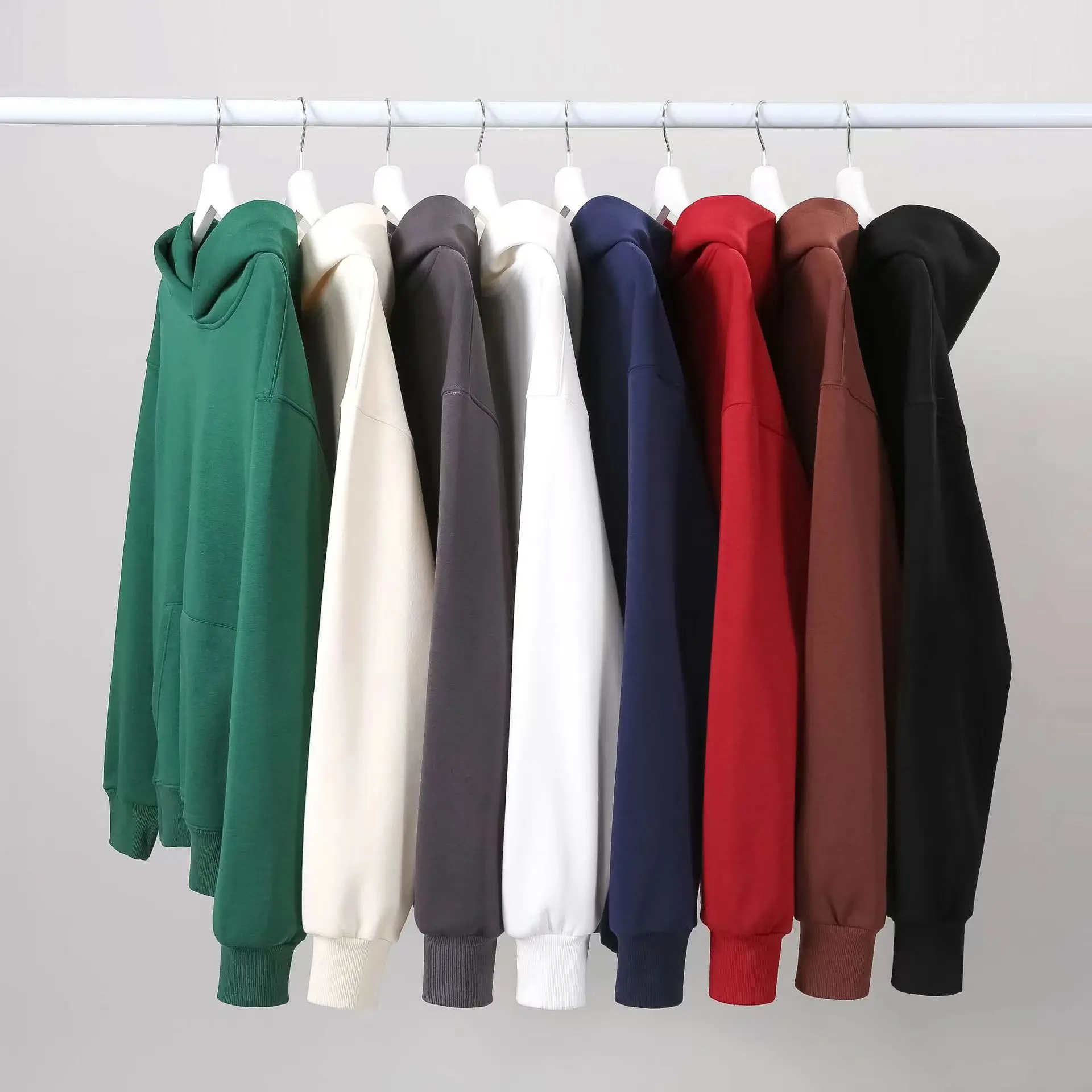 High Quality 100% Cotton Free Customization Unisex Hoodie for Men Heavy Hoodie Pullover Sweatshirt Terry Blank Hoodies