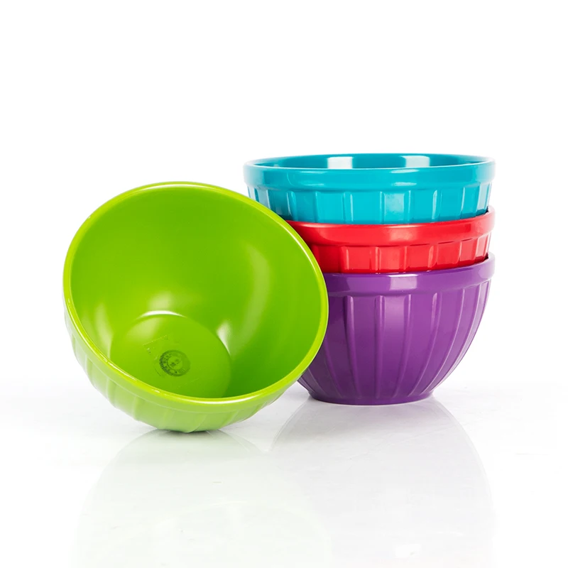 Нестандартная конструкция меламина на открытом воздухе 4 Пикник миски с крышками