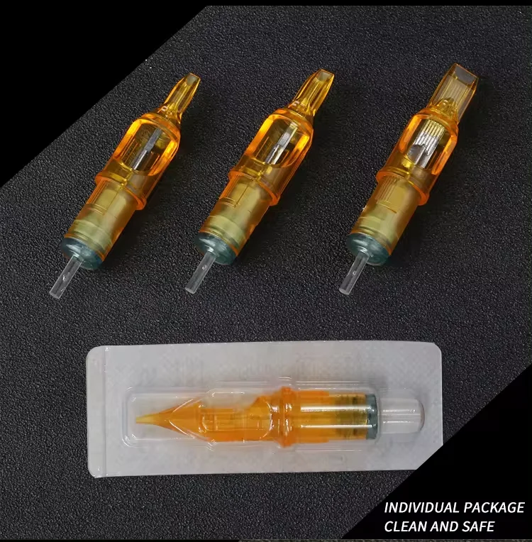 Yellow Dragonfly Traditional universal tattoo cartridge needle microblading tattoo needle permanent makeup cartridge needle
