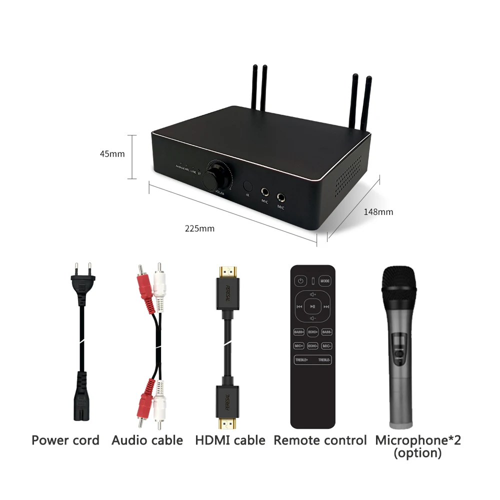 IHOMELIFE Remote Control Soundbar Speaker Box Wireless Active Sound Bar Karaoke Soundbar System